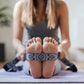 YOGA DESIGN LAB | The Yoga Strap | Luxurious, Extra Long, Super Soft, Eco Printed | Studio Quality, Adjustable | Safely Stretch Further and Hold Longer | 8 ft Long (Mandala Black, 8ft)