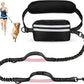 Hands Free Dog Leash, Waist Leash for Dog Walking, Hiking and Running,Adjustable Belt with Double Handle, Dog Leash for Large Dogs and Medium Dogs, Dog Walking Accessories,Tangle Free,No Pull