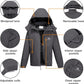 CAMEL CROWN Men's Winter Coat Waterproof Ski Jacket Fleece Lined Windproof Raincoat for Snow Outdoor Hiking Mountain