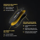 VKTRY Gold for Non-Cleated Shoes - Carbon Fiber Performance Insoles - Customized Athletic Inserts for Sports Basketball Volleyball Running & More | Shock Absorption US M15.5-16, >220lbs