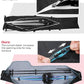 KEMIMOTO Ski Bag and Boot Bag Combo, Snowboard Bag Padded Ski Bags for Air Travel, Snow Ski Bags Fit Skis Up to 200cm, Ski Double Bag Combo