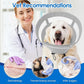 SAWMONG Soft Dog Cone for Small Dogs, Adjustable Pet Recovery Collar to Stop Licking, Comfy Elizabeth E-Collar for Dogs After Surgery Alternative (S,Grey)