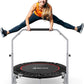 BCAN 40/48" Foldable Mini Trampoline Max Load 330lbs/440lbs, Fitness Rebounder with Adjustable Foam Handle, Exercise Trampoline for Adults Indoor/Garden Workout