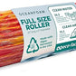 Oceanfoam Tidal Roller - Red, Gold & Natural Marbled - Muscle Massage Foam Roller for Back Pain & Stretching - Firm and Ergonomic Wide Wave Textured - Yoga, Athletics, & Wellness - Full Size, 20" x 5"