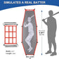 7'X7' Baseball Softball Practice Net,Pitching Net,Batting Net,with Baseball Tee,Bonus Strike Zone and Bow Frame,for Hitting,Pitching, Catching