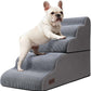 Dog Stairs and Ramp for High Bed, 5-Step Dog Steps for Small Dogs and Cats,Non-Slip Pet Stairs Suitable High Bed Climbing