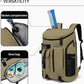 Kalesi Gym Duffle Tennis Bag Backpack 4-Way Waterproof with Shoes Compartment for travel Sport Hiking laptop (Wood color)