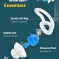 Ear Plugs for Swimming Surfing with Lanyard, Block Out Water Let Sound in, Reusable Comfy Custom-fit Swim Waterproof earplugs Men Women for Swimmer Shower Pool Bath Water Sports