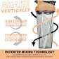 HELIMIX 2.0 Vortex Blender Shaker Bottle Holds upto 28oz | No Blending Ball or Whisk | USA Made | Portable Pre Workout Whey Protein Drink Shaker Cup | Mixes Cocktails Smoothies Shakes | Top Rack Safe