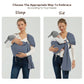 Baby Wrap Ring Sling 7-35 lbs, Baby Sling Carrier for Newborn, Toddler, Infant Holder, Lightweight Baby Carrier Wraps, Blue