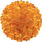 WAYBER Glass Stones, 1Lb/460g Irregular Sea Glass Pebbles Non-Toxic Artificial Crystal Stones for Vase Filler/Aquarium Decoration/Gems Displaying/Wishing Bottle Making, Orange
