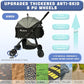 4 Wheels Pet Stroller 4 in 1 Pet Stroller with Detachable Carrier for Small & Medium Dogs Cats up to 55 lbs Easy-Folding Travel Dog Wagon with Car Seat Breathable Mesh,Blue Cartoon