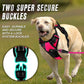 BARKBAY No Pull Dog Harness Front Clip Heavy Duty Reflective Easy Control Handle for Large Dog Walking(Pink,XL)