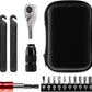 Bike Repair Tool Kit with 10 Magnetic Bits - Alloy Multitool for Bicycle, MTB, Road Cycling - Portable Multifunction Tool Set in One Safety Kit