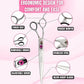 Kenchii Love Left Handed Dog Grooming Scissors, 8 Inch Straight Shears, Dog Scissors for Grooming, Professional Pet Grooming Scissors, Ergonomic & Comfortable