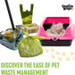 Pooch Approved Large Dootie Bags - Dog Poop Bags - Tie-Handles - 100 Count Dootie Strong and Leakproof - Perfect for Dogs & Cats - Litter - Pet Waste Cleanup - Swivel Bin & GoGo Stik Scoopers