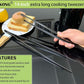 JETKONG 2 Pcs 14-Inch Food Tweezer Tongs Extra Long Stainless Steel Kitchen Tweezer Cooking Tweezers (Black)