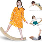 OUTREE Balance Board Kids, Wooden Wobble Balance Board for Toddler with Smooth Edges, Yoga Wooden Rocker Board Indoor, Open-Ended Learning Toys Both for Kids and Adult