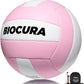 Softy Volleyball, Durable PU Leather,Waterproof Indoor Outdoor Soft Volleyball for Beach Game Gym Training (Official Size 5)