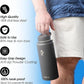 Coolflask 32 oz Water Bottle with Strap, Insulated Metal Water Flask with Straw & Spout Lids, Stainless Steel Double Wall Vacuum, Keep Cold 48h Hot 24h, Leak Proof & Non-BPA, Magic Black