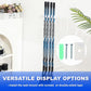 Yousoontic Hockey Stick Holder Wall Mount, 1-6 Stick Capacity, Ice and Field Hockey Organizer (Decor & Storage 2-in-1) for Home Garage Room Office Sports Decoration
