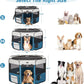 PETSFIT Portable Dog Playpen,36" Dog Play Pen Indoors with Removable Waterproof Mat & Zippered Roof | RV, Camping, Travel Dog Pen | Whelping & Cat Observation Space(36" L x 36" W x 21" H)