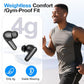 kurdene Wireless Ear Buds Bluetooth 5.4 Headphones 60H Playtime Deep Bass Stereo Earbuds with Mic Comfort Lightweight in Ear Earphones for Workout/Running Black