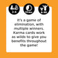KARMA Card Games for Kids – Kids, Family Games Night, Multi-Player, Screen Free, Travel Games, Playing Cards, What Goes Around, Comes Around, Ages 8+