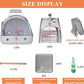 Bird Carrier Travel Cage with Stand, Small Bird Travel Carrier for Parrot with Perch, Side Access Window (Grey)