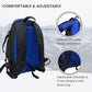 Savvycraft Ski Boot Bag, 50L Ski Backpack for Ski and Snowboard Boots, Helmets, Gloves, and Accessories, Lightweight Durable Convenient, Blue