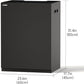 LANDEN Aquarium Wooden Stand and Cabinet for up to 30 Gal Tank, Fish Reptile Sea Salt WaterTank Stand, Nano Foam Leveling Mat Included, W23.6xD17.7xH31.5 in, Wooden Matte Black Painted(Stand Only)