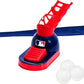 Franklin Sports Kids Baseball Pitching Machine - Pop A Pitch Batting Machine with Youth Bat + 3 Plastic Balls - Boys + Girls Toy