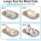 Cat Scratcher, 2pcs-23.6x14.9 inches Large Cat Scratching Board, Cardboard Cat Scratchers for Indoor Cats, Oval Cat Scratch Pad Bed with Catnip