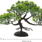 LOGOFUN 4 Pcs Aquarium Bonsai Tree Artificial Water Plant Fish Tank Decorations (Deep Green)