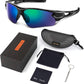 BEACOOL Polarized Sports Sunglasses for Men Women Youth Baseball Fishing Cycling Running Golf Motorcycle Tac Glasses UV400
