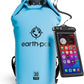 Earth Pak Waterproof Dry Bag - Roll Top Waterproof Backpack Sack Keeps Gear Dry for Kayak with Waterproof Phone Case