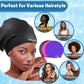 3 Pack Extra Large Swim Cap for Braids & Dreadlocks - Waterproof Silicone Swim Hat for Women with Long Thick Hair, Protective Swim Cap Cover Ears for Swimming, Shower, Bathing