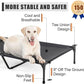 XL Elevated Dog Bed for Large Dogs, Extra Raised Dog Cot Beds, Heavy Duty Pet Cots with Durable Supportive Teslin Recyclable Mesh, Indoor & Outdoor Pet Bed