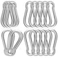 24PCS M8 Spring Snap Hook Carabiner, Heavy Duty Galvanized Steel 3Inch Carabiner Clip, 550LBS Holding Capacity Spring Clips for Hammock Swing Outdoor Travel