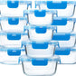M MCIRCO 24-Piece Glass Food Storage Containers with Upgraded Snap Locking Lids,Glass Meal Prep Containers Set - Airtight Lunch Containers, Microwave, Oven, Freezer and Dishwasher, Blue