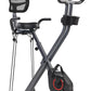 Sunny Health & Fitness Smart Folding X-Bike, Portable Compact Exercise Bike for Indoor Cycling Workout, Home Cardio Training Machine, Free SunnyFit App Bluetooth Connect, Optional Foldable Recumbent