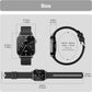 Smart Watches for Men Women, 1.85'' AMOLED HD Fitness Tracker with 100+ Sports Modes, Smartwatches with Bluetooth Call/Heart Rate/Sleep Monitor/Pedometer, IP68 Waterproof Watch for Swimming, Black