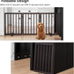 Dog Gates for Doorways Stair House Freestanding Pet Gates for Dogs Wooden Dog Gate with Support Feet Indoor Fence