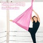 Aerial Silks Kit & Aerial Yoga Hammock - 11Yd Premium Fabric Hardware - Easy Setup for Flying Yoga, Aerial Swing & Fitness - Supports Up to 14ft Rigging