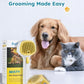 FURGO 3-in-1 Pet Steam Brush for Dogs & Cats – Reduces Static, Replaceable Heads, One-Touch Hair Ejection, Dog Spray Brush for Shedding Control(Long&Short)