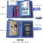 Melsbrinna Rfid Passport Holder for Travel women/Men, Cute Passport Wallet Rfid Blocking Card Slots, Rfid Passport Cover/CaseTravel Wallet, Passport Book Holder (1, Blue3)