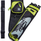 LEGEND XT320 Archery Quivers - Nylon Hip Quivers with 3 Arrow Tube Cases for Target Shooting - Adjustable Waist Belt, T-Slot, Storage Compartments for Accessories, Gear, Tools, Release Tab, Score Card