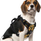 PUPTECK No Pull Dog Harness Medium Sized, Adjustable Reflective Dog Harness with Handle Easy Control, Comfortable Soft Padded Pet Vest Harness for Medium Dogs, Sunflower M