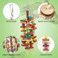 Rypet Wood Bird Chewing Toys for Cage Wall, Wooden Bird Cage Toy for Helping to Trim Beak, Birds Toys Parrot Toy for African Grey Parrots Cockatoos Amazon Parrot and Other Small to Medium Parrots