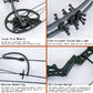 Youth Compound Bow Set 15-45 Lbs for Teens and Beginner, Package with Archery Hunting Equipment, Max Speed 260fps, Adjustable, Right Hand